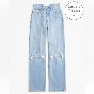 Abercrombie the 90s high rise relaxed Jean
